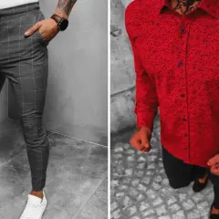 Szare spodnie w kratę: 10 stylizacji dla mężczyzn na każdą okazję